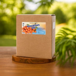 3000 ml homoktövis velő egy fehér háttérben.