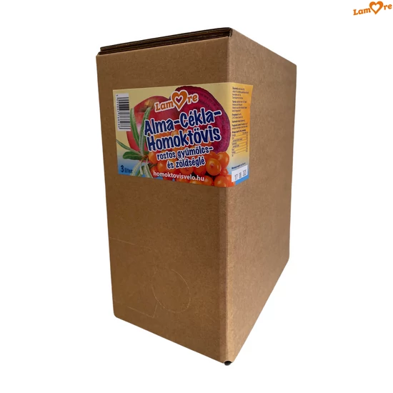 Alma - Cékla - Homoktövis rostos gyümölcslé- zöldséglé - 3 liter