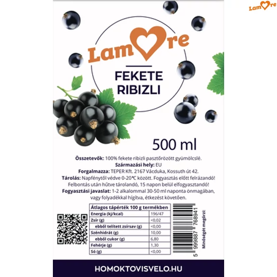 Fekete ribizli gyümölcslé