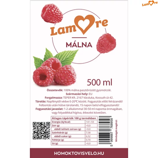 Málna gyümölcslé