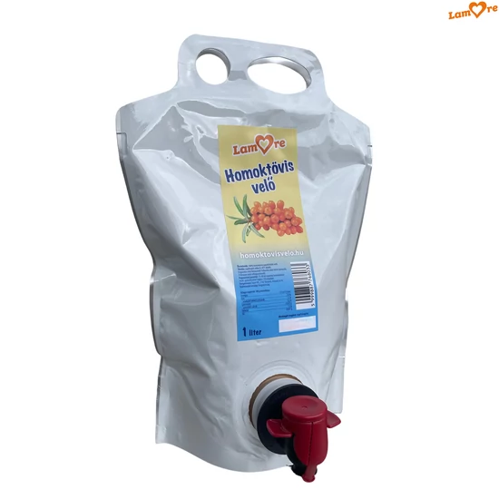 1000 ml homoktövis velő egy fehér háttérben.