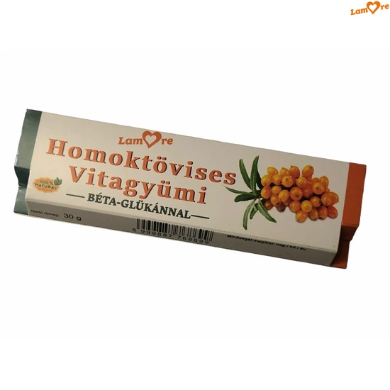 Homoktövises Vitagyümi-szelet-béta-glükánnal-30 gr