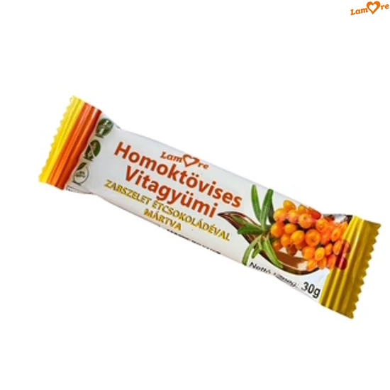 Homoktövises Vitagyümi-zabszelet-étcsokoládéval-30 gr