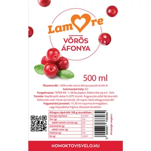 Vörös – áfonya - gyümölcslé – 500 ml