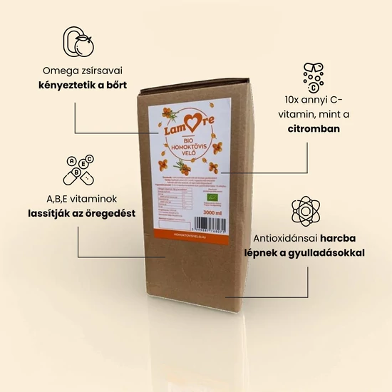Infografika a homoktövis velő hatásairól.