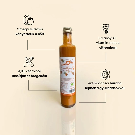 Infografika a homoktövis velő hatásairól.