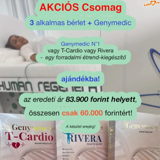 3 alkalmas bérlet+ GenyMEDIC ajándék